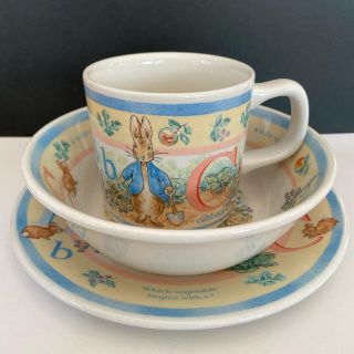 ウェッジウッド(WEDGWOOD)の【ご専用】ピーターラビット アルファベットABC ３ピースセット(食器)