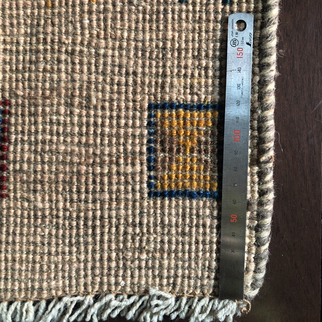 新品未使用❗️イラン製ギャッベ 手編み絨毯・天然染料使用