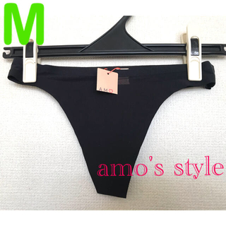 アモスタイル(AMO'S STYLE)のトリンプ　アモスタイル　ストリング　Tバック　ブラック　M(ショーツ)
