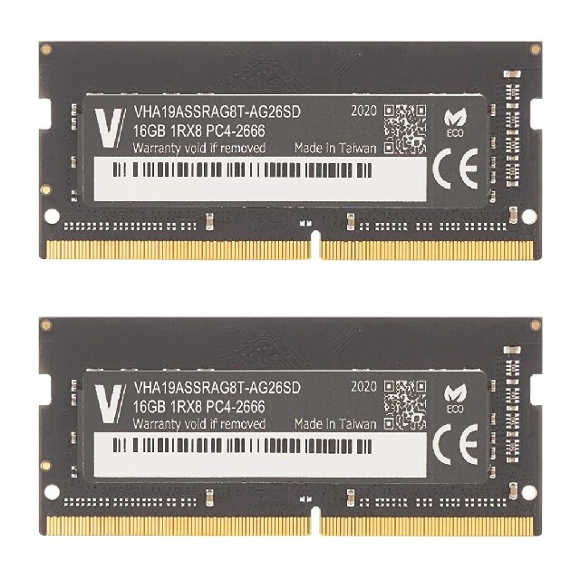PCメモリ 32GB(16GB×2)DDR4 2666MHz imac2020 PCパーツ