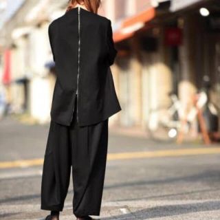 ヨウジヤマモト(Yohji Yamamoto)のnot by ka na ta 20aw for back jacket (ノーカラージャケット)