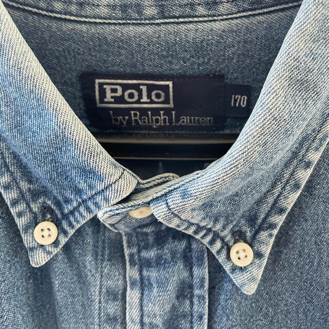 POLO RALPH LAUREN(ポロラルフローレン)のポロラルフローレン　デニムシャツ　170 メンズのトップス(シャツ)の商品写真