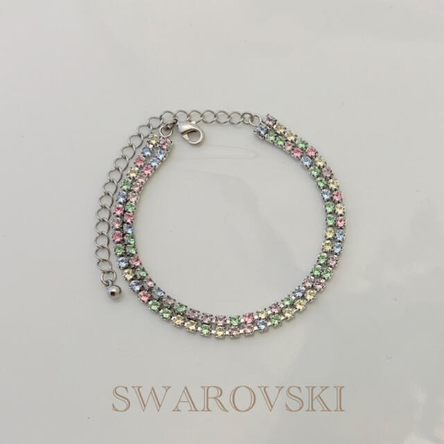 SWAROVSKI(スワロフスキー)の2連 スワロフスキーブレスレット レディースのレディース その他(その他)の商品写真