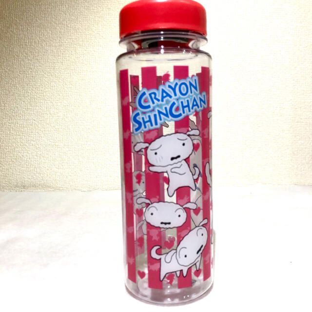 ウォーターボトル　クレヨンしんちゃん（シロ）レッドキャップ キッズ/ベビー/マタニティの授乳/お食事用品(水筒)の商品写真