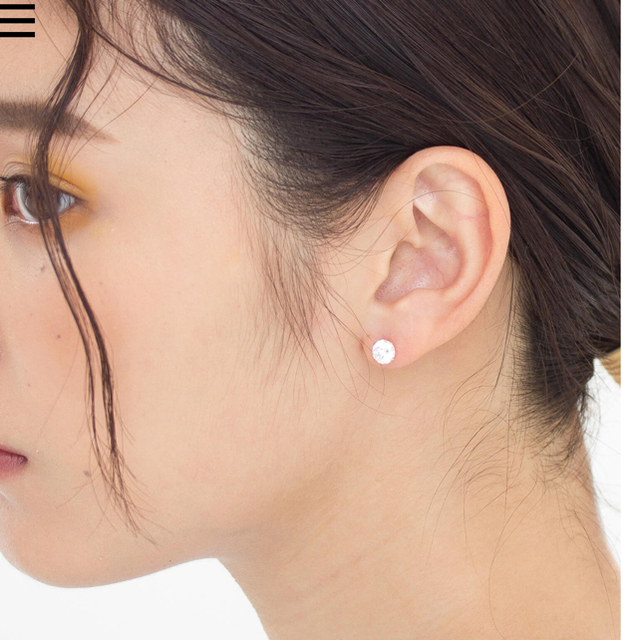 STAR JEWELRY(スタージュエリー)のジルコニア　ピアス　シルバー925 18kgf レディースのアクセサリー(ピアス)の商品写真