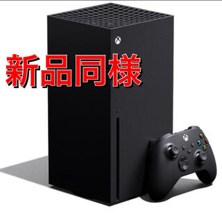 エックスボックス(Xbox)のマイクロソフト xbox  series x 本体 数回使用のみ ほぼ新品 (家庭用ゲーム機本体)