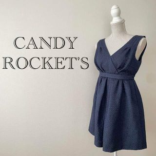 キャンディロケッツ(CANDY ROCKET'S)の美品 ✧ バックリボンワンピース(ミニワンピース)