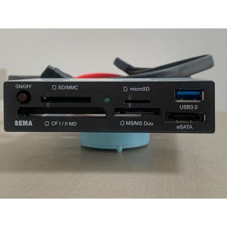 【ジャンク扱】3.5インチベイ用  カードリーダー+USB3.0+eSATA (PCパーツ)