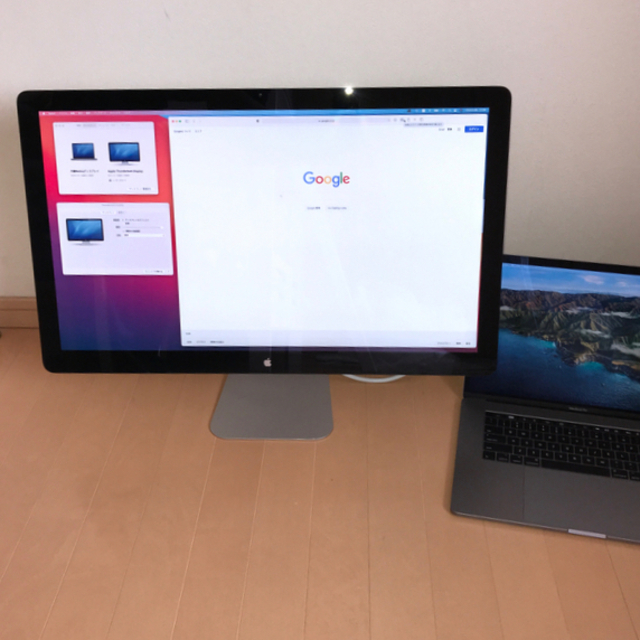 Apple(アップル)の送料無料！Apple Thunderbolt Display 27インチ スマホ/家電/カメラのPC/タブレット(ディスプレイ)の商品写真