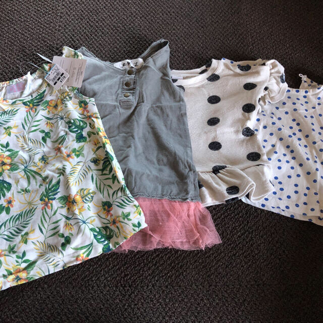 ZARA KIDS(ザラキッズ)の春夏まとめ売り　女の子80 最終値下げ‼️ キッズ/ベビー/マタニティのベビー服(~85cm)(Ｔシャツ)の商品写真