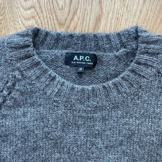 アーペーセー(A.P.C)の【週末値下げ】A.P.C セーター　ニット　グレー(ニット/セーター)