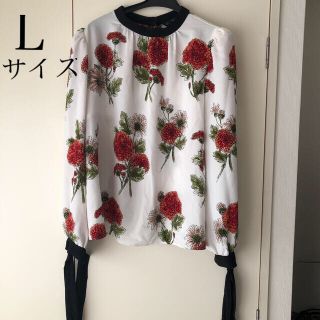 ザラ(ZARA)のZARA ザラ　花柄　ブラウス Ｌサイズ(シャツ/ブラウス(長袖/七分))