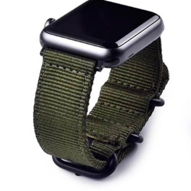 Apple Watch(アップルウォッチ)のAppleWatch アップルウォッチ バンド NATOベルト 42 44 メンズの時計(腕時計(デジタル))の商品写真