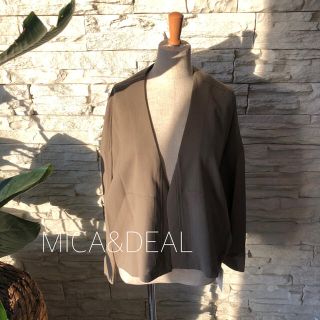 スコットクラブ(SCOT CLUB)の新品1.7万★上質日本製　MICA&DEAL ノーカラーショートジャケット(ノーカラージャケット)