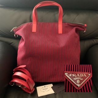 プラダ(PRADA)のPRADA☆2wayキャンバストートバッグ☆美品(トートバッグ)