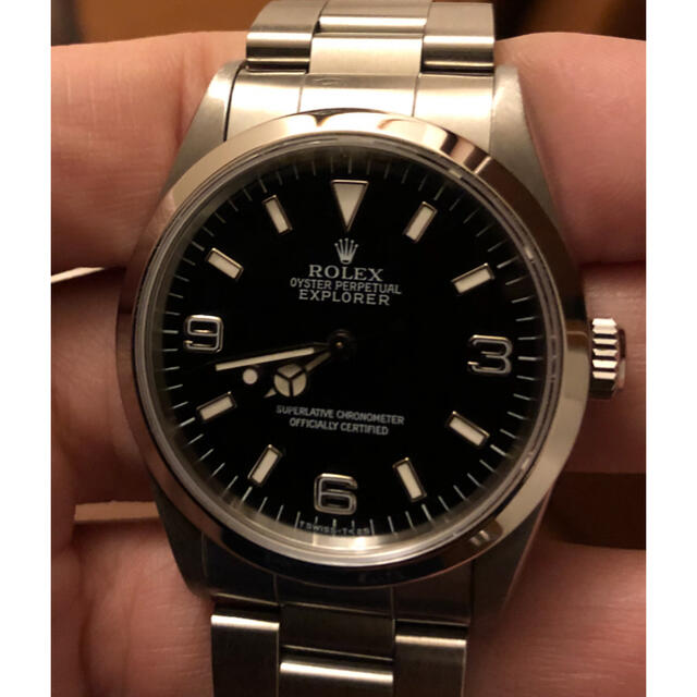 ROLEX(ロレックス)の値下げ　ロレックス　エクスプローラー　14270 U番　トリチウム　ギャラあり メンズの時計(腕時計(アナログ))の商品写真