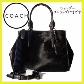 コーチ(COACH)のコーチ　ショルダーバッグ　ハンドバッグ　トート　クロスボディ　黒　美品　2way(ショルダーバッグ)