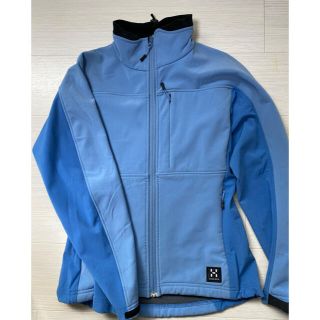 ホグロフス(Haglofs)のホグロフス ソフトシェルジャケット レディース ブルー サイズ34(登山用品)