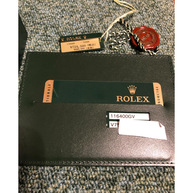 ROLEX(ロレックス)の値下げ　ロレックス　ミルガウス 116400GV  V番ギャラ　付属品完備 メンズの時計(腕時計(アナログ))の商品写真