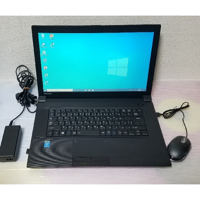 東芝 ノートパソコン Windows10 エクセル ワード160GBOS - ノートPC