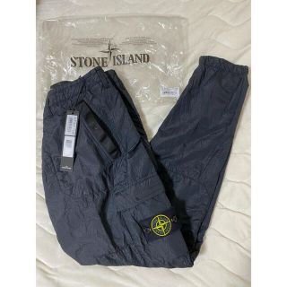 ストーンアイランド(STONE ISLAND)の新品 STONE ISLAND 20ss パンツ 32 カーゴパンツ 黒(ワークパンツ/カーゴパンツ)