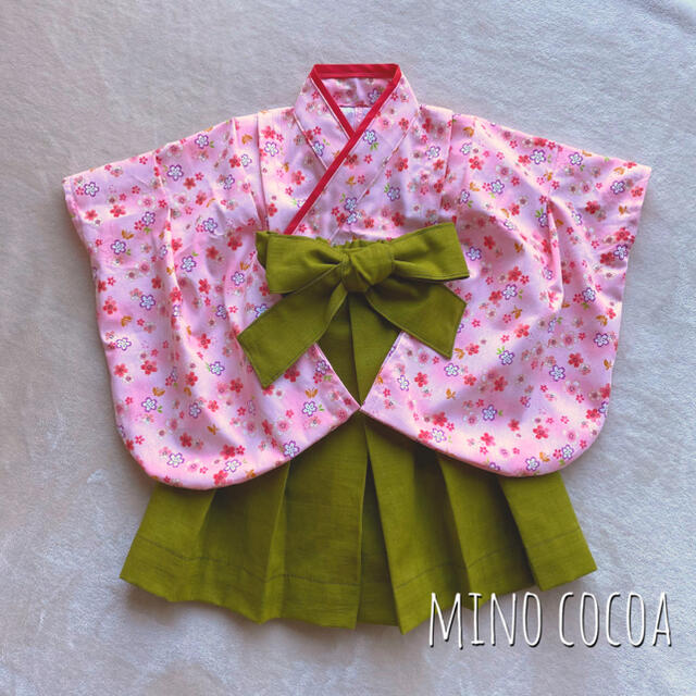 handmade baby HAKAMA 70-80cm キッズ/ベビー/マタニティのベビー服(~85cm)(和服/着物)の商品写真