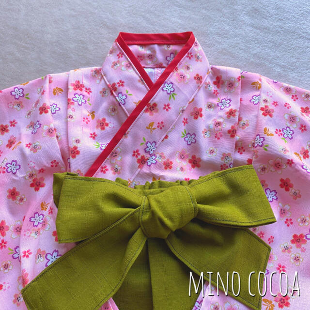 handmade baby HAKAMA 70-80cm キッズ/ベビー/マタニティのベビー服(~85cm)(和服/着物)の商品写真