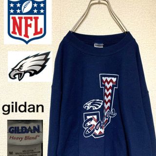 ギルタン(GILDAN)の【NFL】Eagles イーグルス　USA古着　ビンテージ　スウェット　アメフト(スウェット)