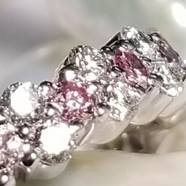 ♡PT天然ピンクダイアモンド♡ダイアモンドリング♡0.175ct 1