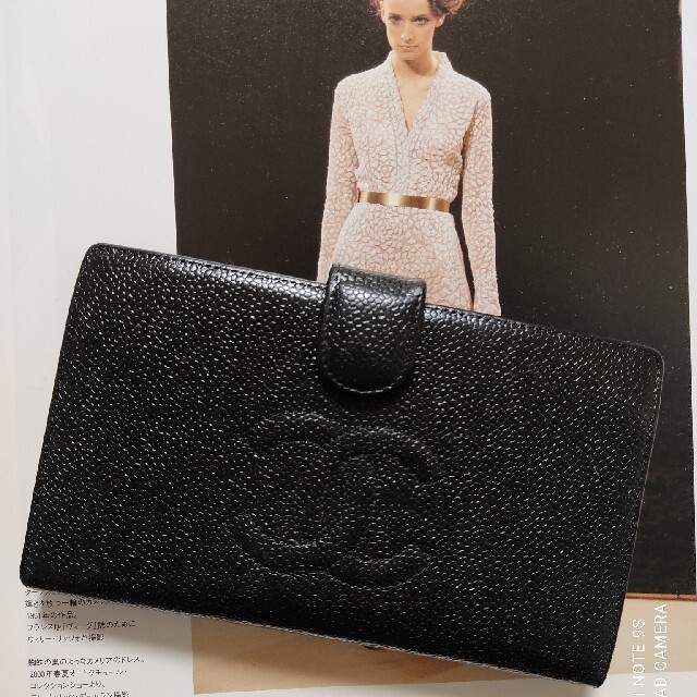 CHANEL(シャネル)の15万（新品時の参考価格）シャネルキャビアスキン　財布 レディースのファッション小物(財布)の商品写真