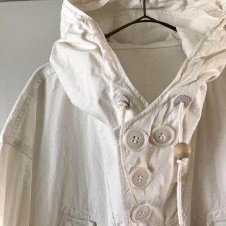 マルタンマルジェラ(Maison Martin Margiela)の【デッドストック】米軍実物40年代 スノーパーカー コート ホワイト(モッズコート)