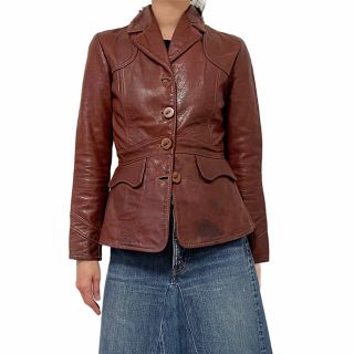 70's OSHWAHKON オシュワコン レザー ジャケット USA製の通販