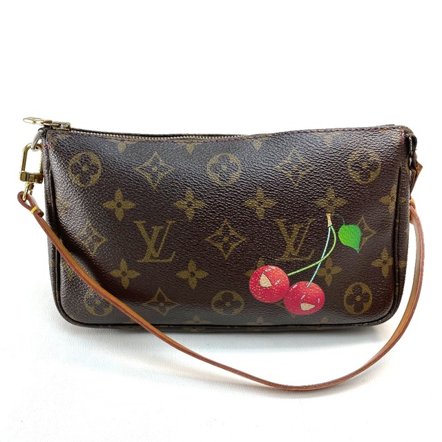 ルイヴィトン LOUIS VUITTON ポシェット・アクセソワール M95008 モノグラムチェリー 小物入れ ポーチ モノグラムキャンバス ブラウン