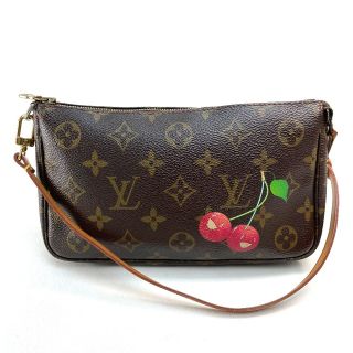 ルイヴィトン(LOUIS VUITTON)のルイヴィトン LOUIS VUITTON ポシェット・アクセソワール M95008 モノグラムチェリー 小物入れ ポーチ モノグラムキャンバス ブラウン(ポーチ)