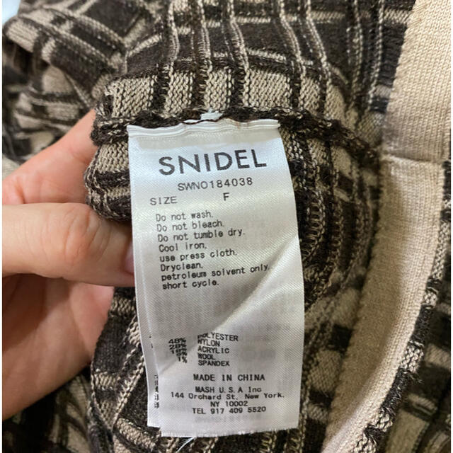 SNIDEL(スナイデル)のSNIDEL スタンドカラータイトニットミニワンピース レディースのワンピース(ミニワンピース)の商品写真