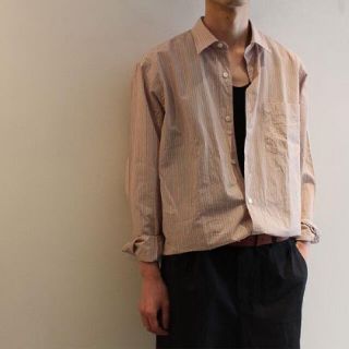 コモリ(COMOLI)の18ss comoli ピンクストライプ(シャツ)