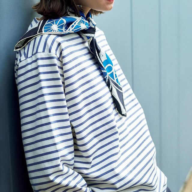 19ss comoli ボーダーボートルネック-