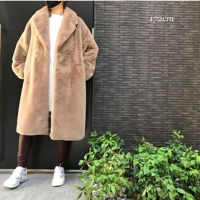 thinkfur Cocoon Fur Coat lemon 新品 シンクファー