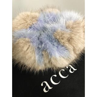 アッカ(acca)のacca  アッカ　オーダー品　ミンクファー　シュシュ(ヘアゴム/シュシュ)