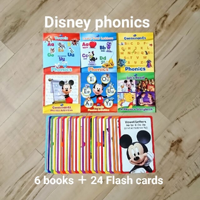 Disney Disney Phonics 英語の絵本4冊 ワークブック2冊 カード24枚の通販 By Learning English ディズニー ならラクマ