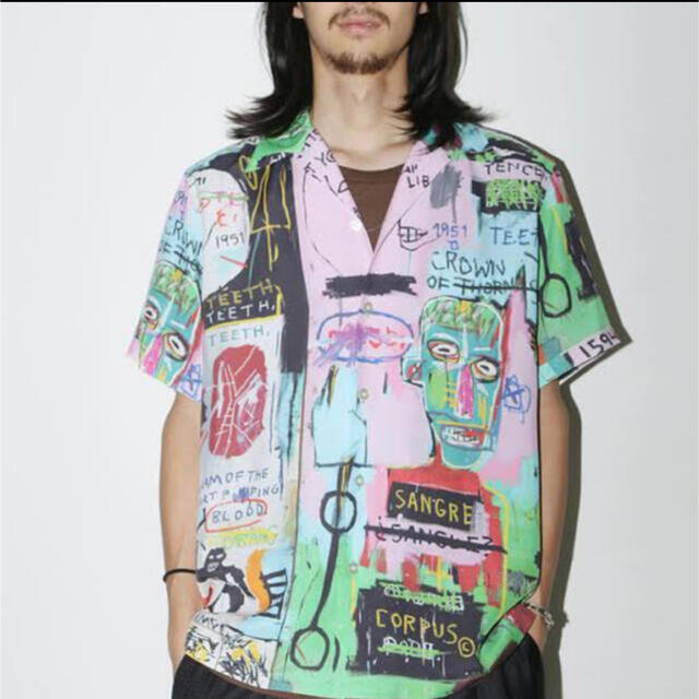 WACKO MARIA バスキア アロハ シャツ 長袖 BASQUIAT XL-