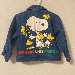 スヌーピー(SNOOPY)のスヌーピー　SNOOPY 古着　Gジャン　デニム　80 上着(ジャケット/コート)