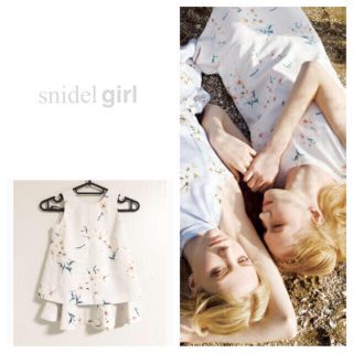 スナイデル(SNIDEL)のgirl♡フラワーワンピ♡キッズ(ワンピース)