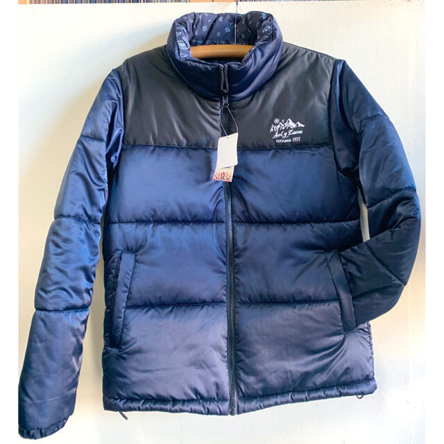 新品　TITICACA リバーシブル 中綿ジャケット　チチカカ navy