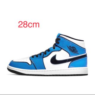 ナイキ(NIKE)のNIKE AIR JORDAN 1 MID "SIGNAL BLUE"(スニーカー)