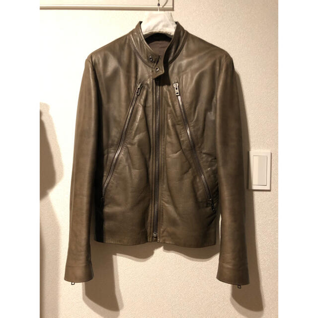 マルタンマルジェラ レザーライダース ハの字 定番 margiela 5zip