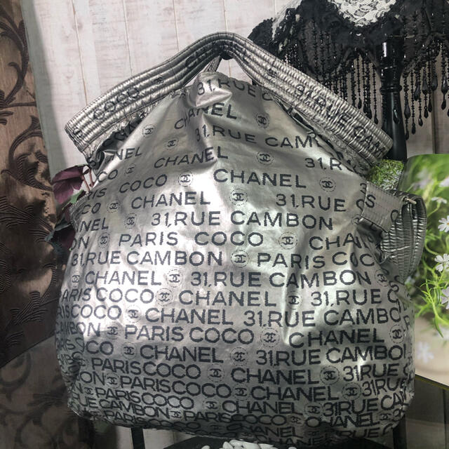 ください】 CHANEL - CHANEL アンリミテッド トート 2way シルバー