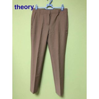 セオリー(theory)の【1月22日で出品終了】セオリー　theory パンツ　ピンクベージュ(クロップドパンツ)