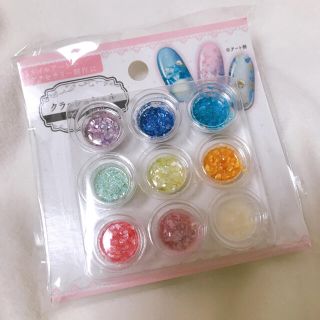 スリーコインズ(3COINS)のクラッシュシェル　9色set(ネイル用品)