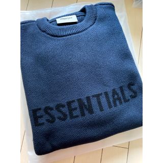 フィアオブゴッド(FEAR OF GOD)のるーくん様専用　fog essentials ネイビー　ニット　新品　L(ニット/セーター)